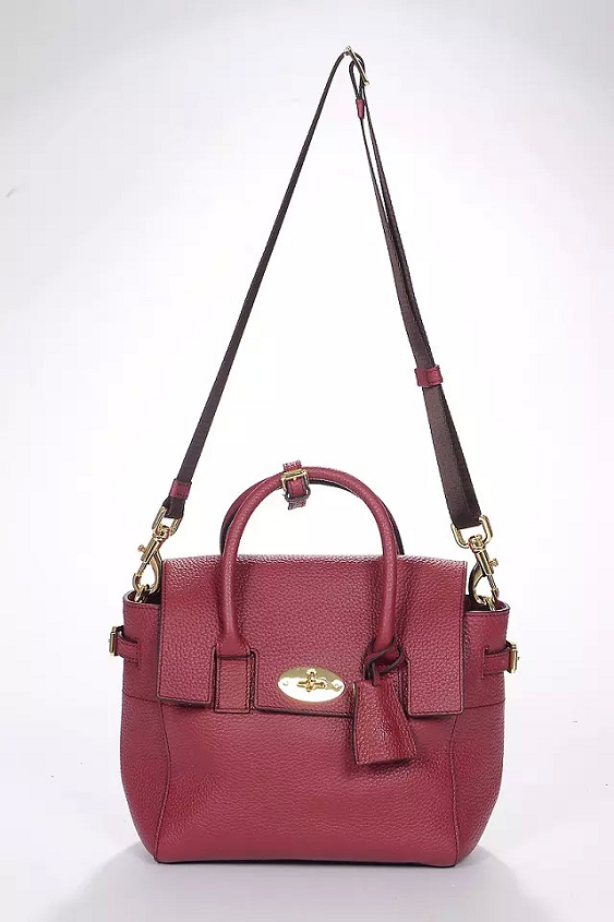 2014 A/W Mulberry Mini Cara Delevingne Bag Oxblood Natural Leather